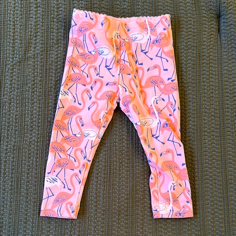 Tea Flamingo Baby Leggings, 6-9m